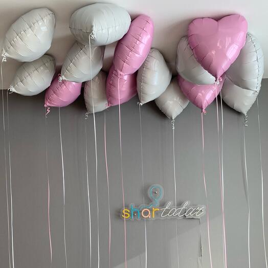 Шары сердца «нежное облако»