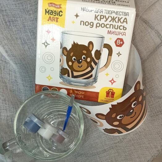 Набор для творчества"кружка под роспись" Мишка