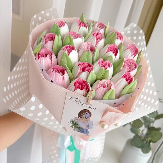 Зефирный букет Pinky, M