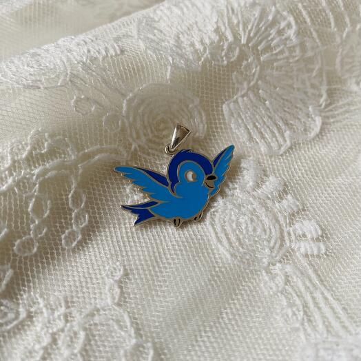 Кулон птичка