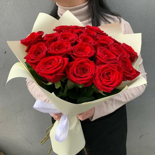 Букет из 21 красной розы
