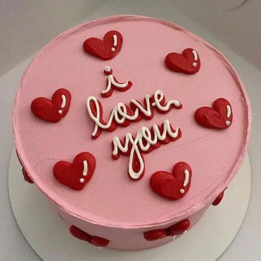 Торт I love you