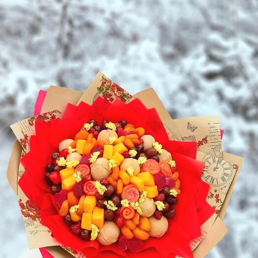 Букет сухофруктовый "Яркий"