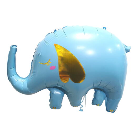 Воздушный шар гелий «Слон» голубой фольгированный. Helium balloon Elephant blue
