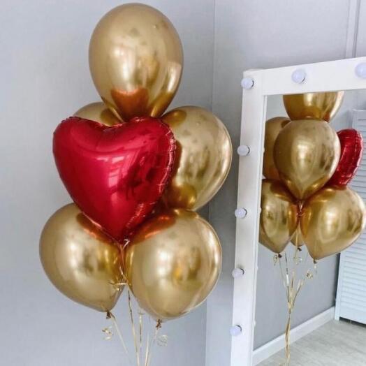 Золотое сердце, 7 шаров