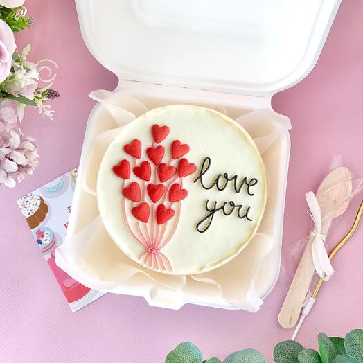 Бенто торт "Love you" 500гр