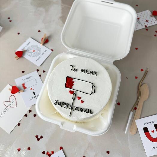 Бенто-торт для любимых «Ты меня заряжаешь»😍