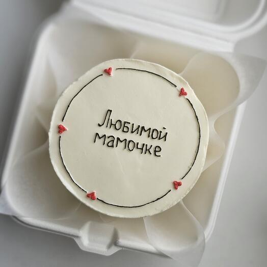 Бенто любимой маме красный бархат