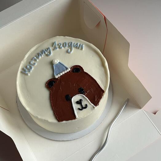 Бенто торт с мишкой