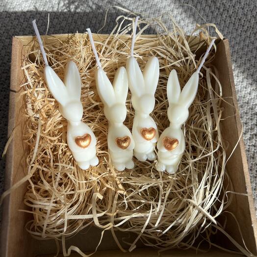 Свечи зайчики 2 шт