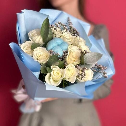 Ramo de rosas blancas