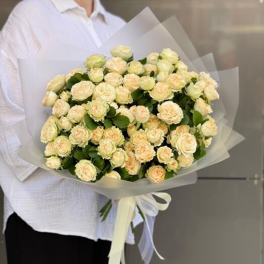 Роза кустовая пионовидная Саммер,15 веток