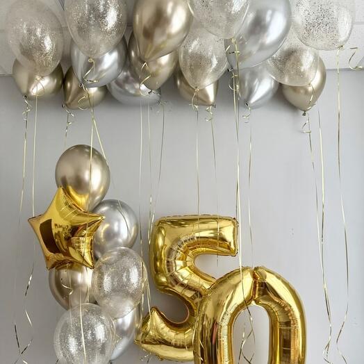 Набор шаров "Юбилей 50"