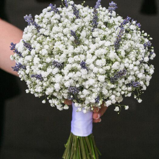 Wedding bouquet with lavender