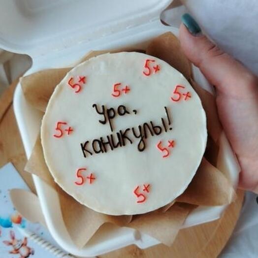 Бенто торт. Ура, каникулы