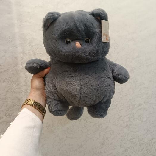 Мягкая игрушка Кот серый