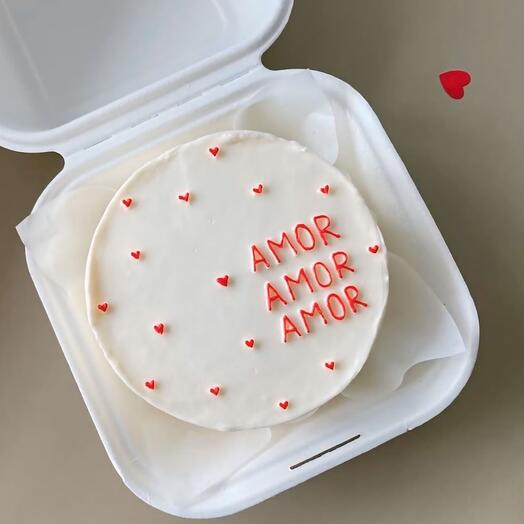 Бенто-торт Amor для любимого парня/мужа, для любимой девушки/жены со вкусом на выбор от Grand Depot