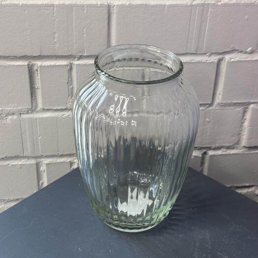 Ваза стеклянная прозрачная