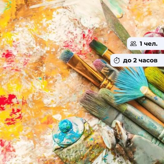 The brightness of the colors. Oil painting workshop