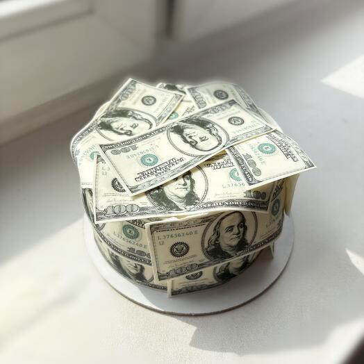 Денежный бенто-торт