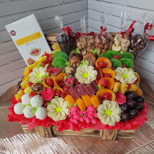 Бокс сухофрукты+ромашки