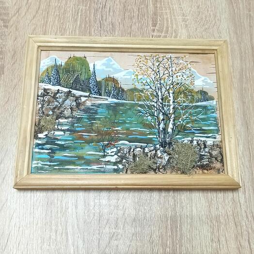 Картина на бересте (17*23)
