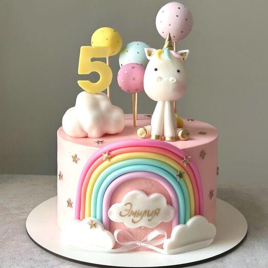 Детский торт с Единорогом (от 10-12 порций)