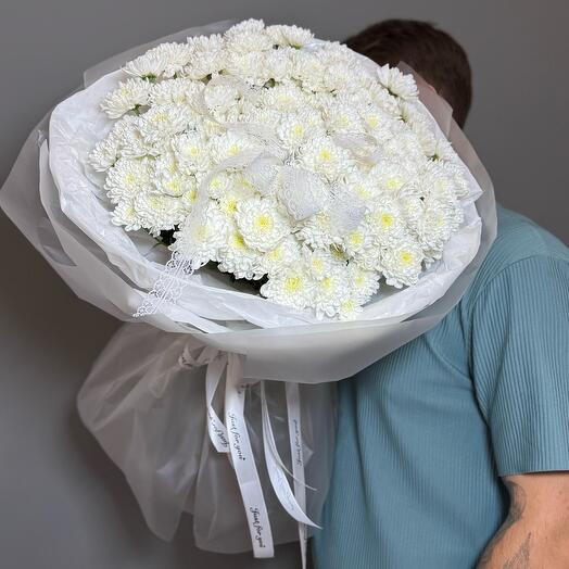 Нежное облачко хризантем 🖇️🤍