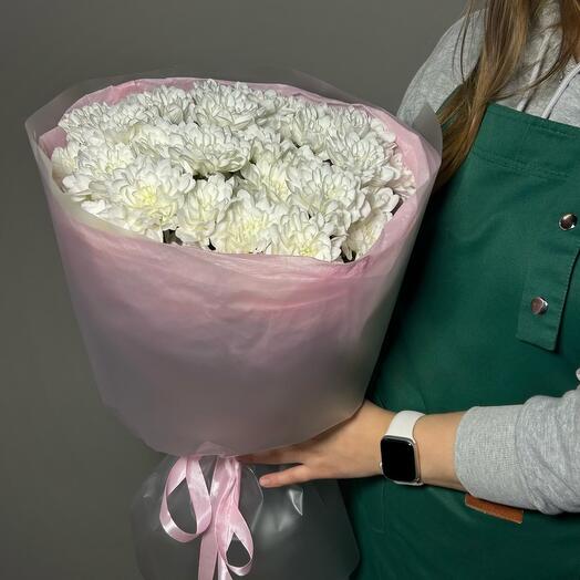 Букет из хризантем «Зефир» 🌸