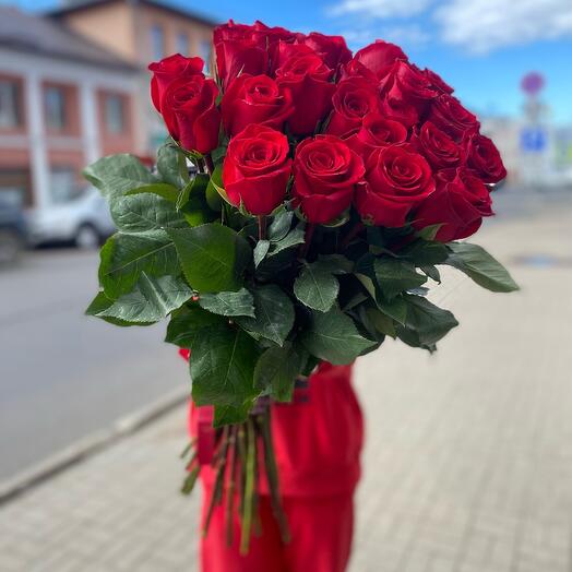 25 роз Эквадор 60 см
