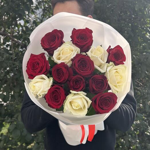 Монобукет из роз 15 😍