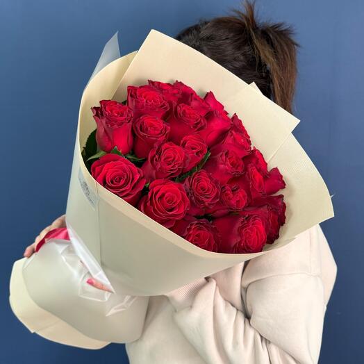 Ramo de 25 rosas rojas