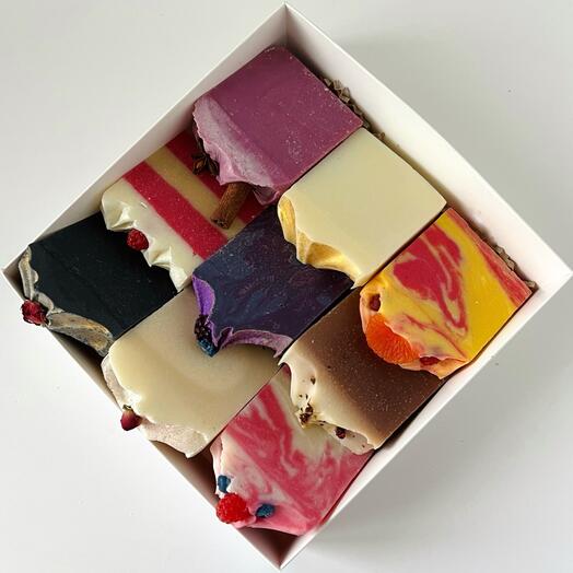 Мыло ручной работы, подароный набор мыла для мамы