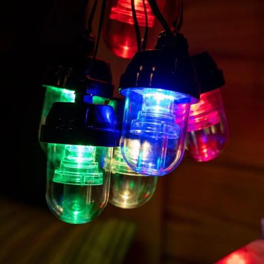 Гирлянда-проектор "Звёздный танец", 6 разноцветных LED-ламп, 2.5+5 м, улична