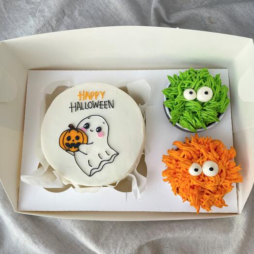 Набор из торта и капкейков Happy Halloween