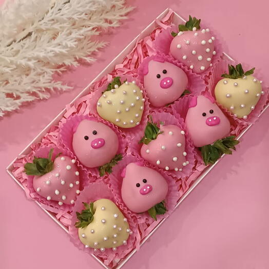 Клубника в шоколаде "Поросята"