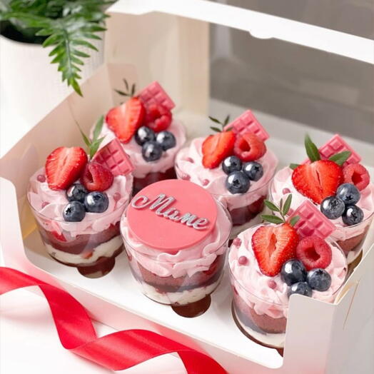 Трайфлы "Красный бархат" 6шт