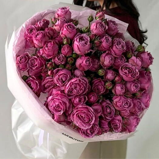 Букет "15 кустовых пионовидных роз"