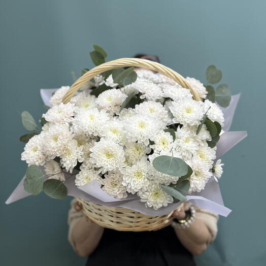 Композиция из 9 кустовых хризантем 2(Алтай )