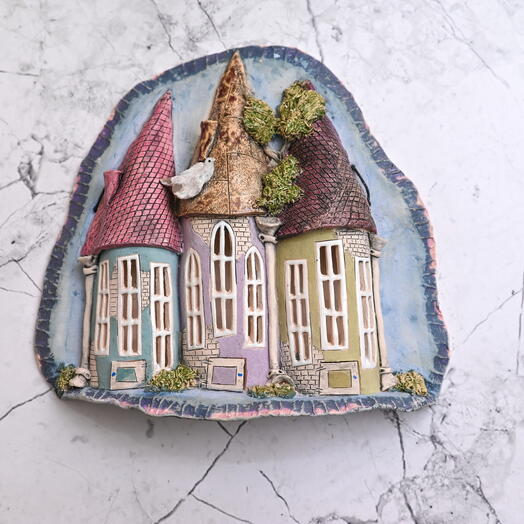 Панно Город. Керамика