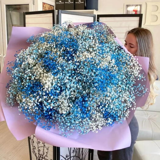 Букет из Радужной Гипсофилы 101