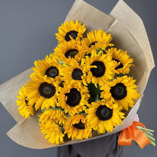 15 ярких подсолнухов в крафте 🌻