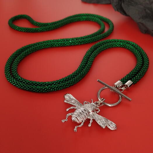 Дизайнерское Колье Бусы Ожерелье Украшение на шею с кулоном женское Подарок любимой девушке женщине жене маме сестре