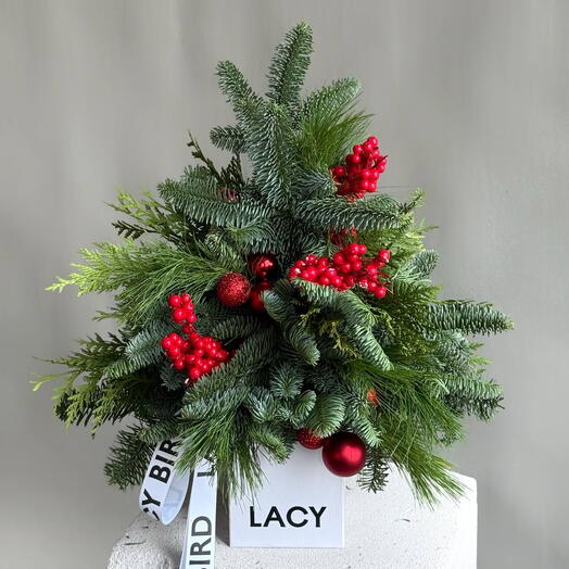 Новогодняя елка "Алый лес"