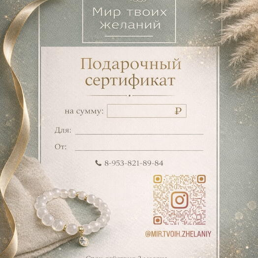 Подарочный сертификат