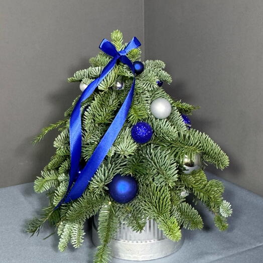 Елочка из нобилиса с игрушками