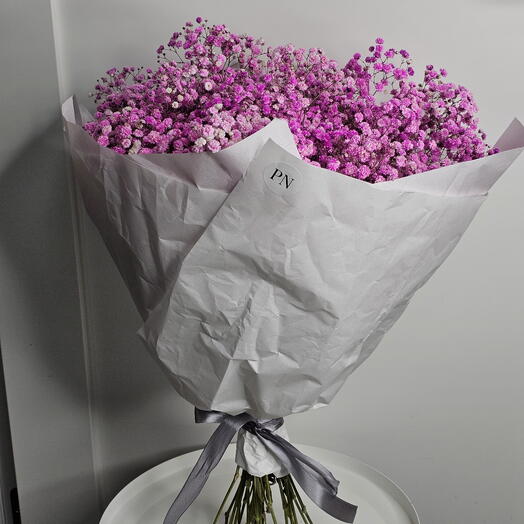 Букет из гипсофилы розовой