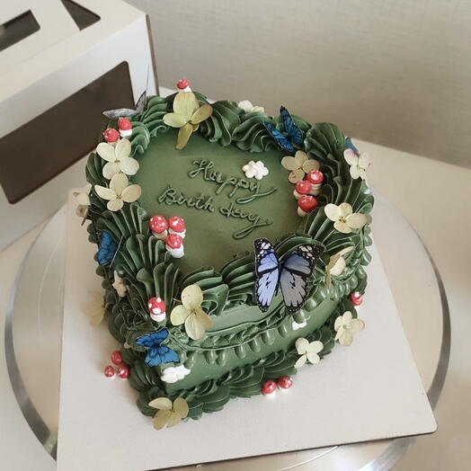 Торт 1кг в стиле ламбет для лесной феи или ведьмочки