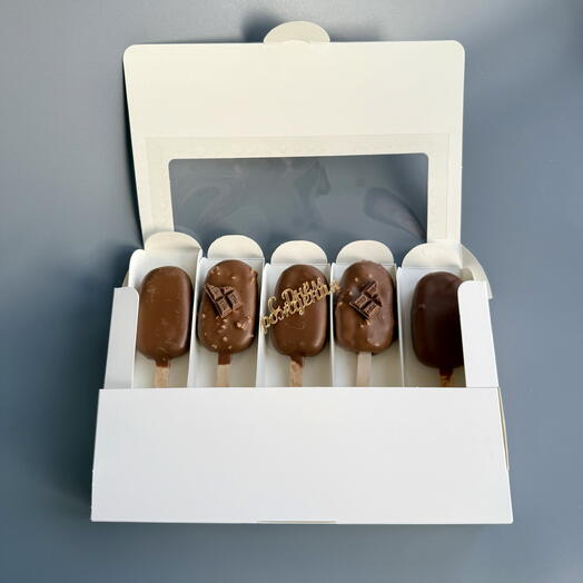 Пирожное картошка-эскимо «С днём рождения»