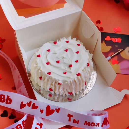 Бенто торт сердце валентинка для девушки, для парня